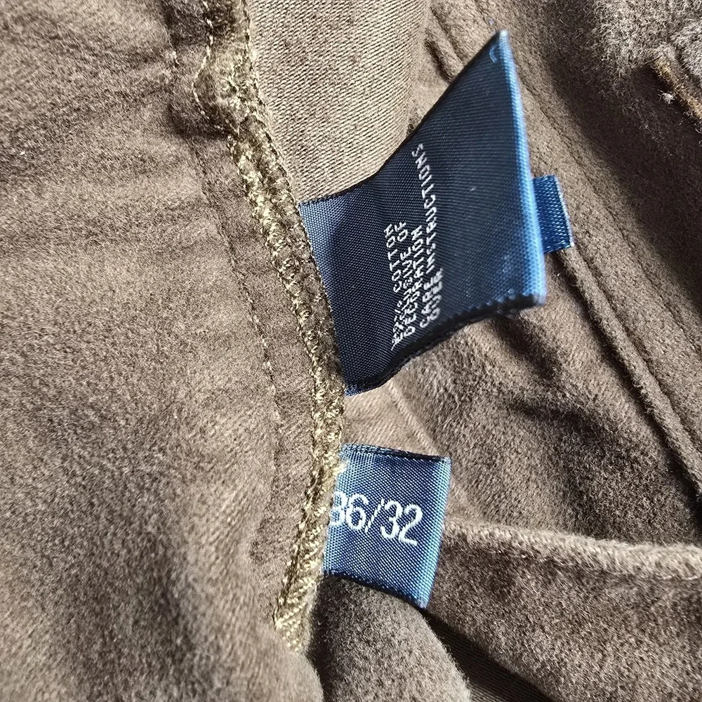 Vintage Polo Ralph Lauren Pants Mens 36x32 (29) Brown Soft Slim Fit 5 Pocket